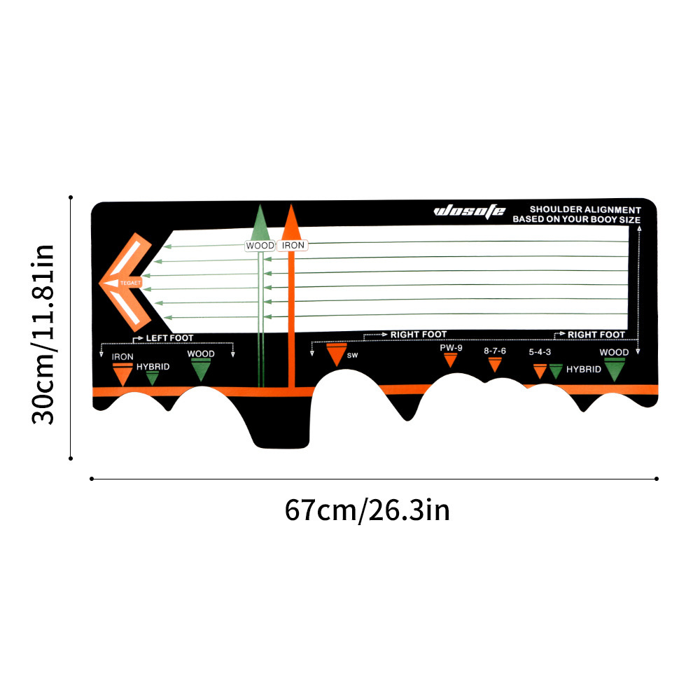 Tapis de positionnement de stance golf gdz Tapis de positionnement de stance – Image 3