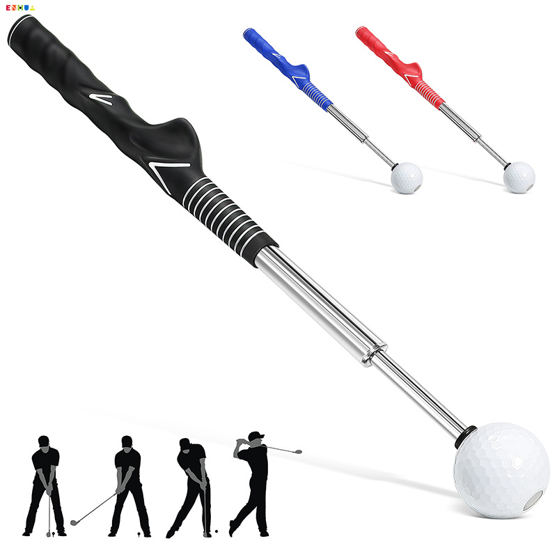 Simulator Swing Golf Rouge : Révolutionnez Votre Jeu golf gdz Simulator Swing Golf Rouge Telescopic en acier inoxydable pour l'entraînement au golf.