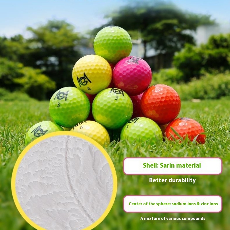 Balles de golf d'entraînement colorées : Performance ultime golf gdz Balles de golf d'entraînement colorées et performantes sur gazon, améliorant la visibilité et la précision de jeu.