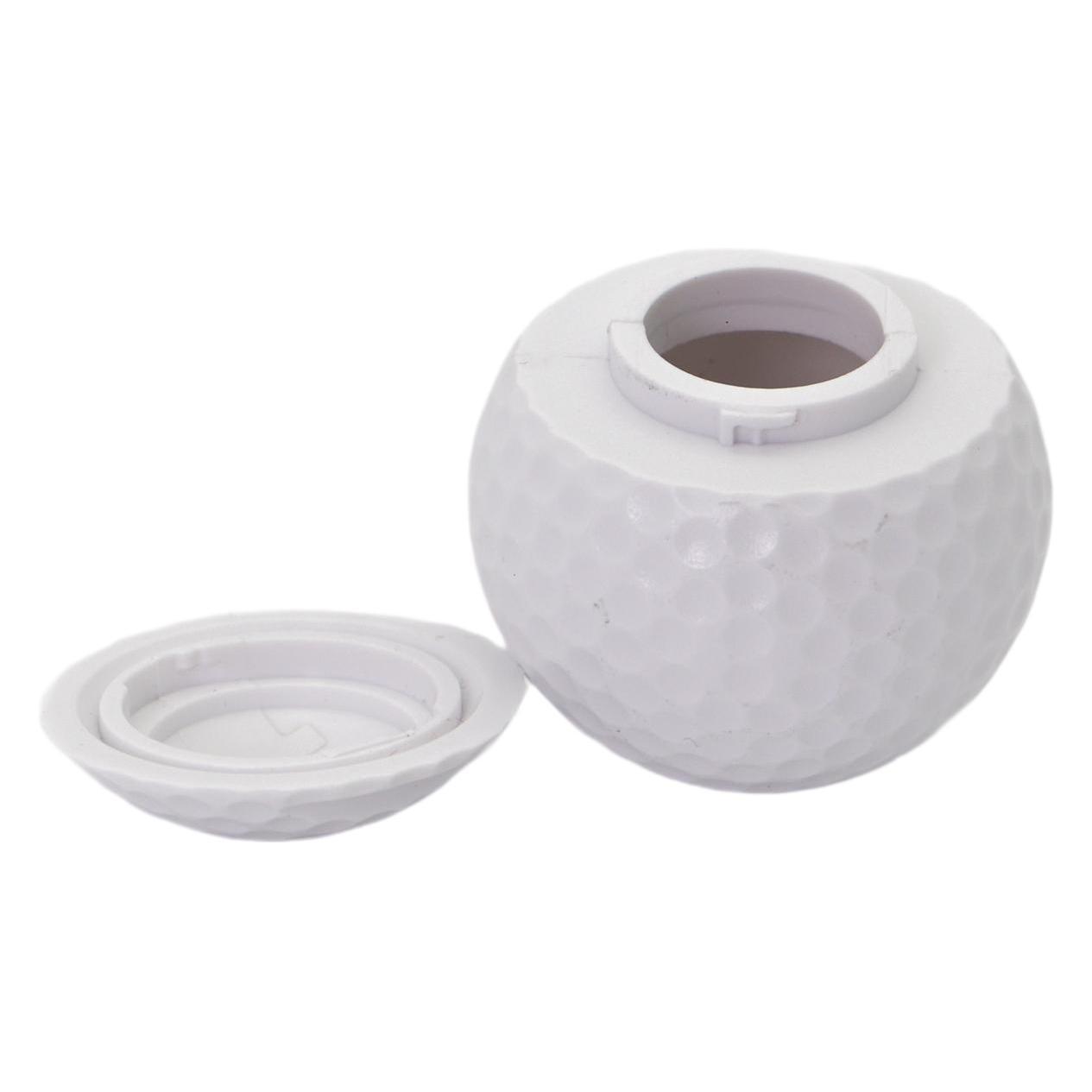 Verre à shot balle de golf : Le cadeau golf incontournable : 3 pièces golf gdz Set de 3 verres à shot balle de golf blancs en matériau APS résistant pour extérieur
