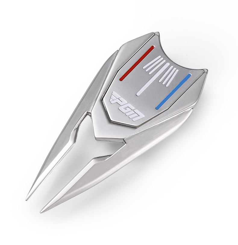 Outil relève-pitch golf multifonction : L'Indispensable du Green golf gdz Outil relève-pitch golf multifonction robuste en alliage de zinc pour l'entretien du green