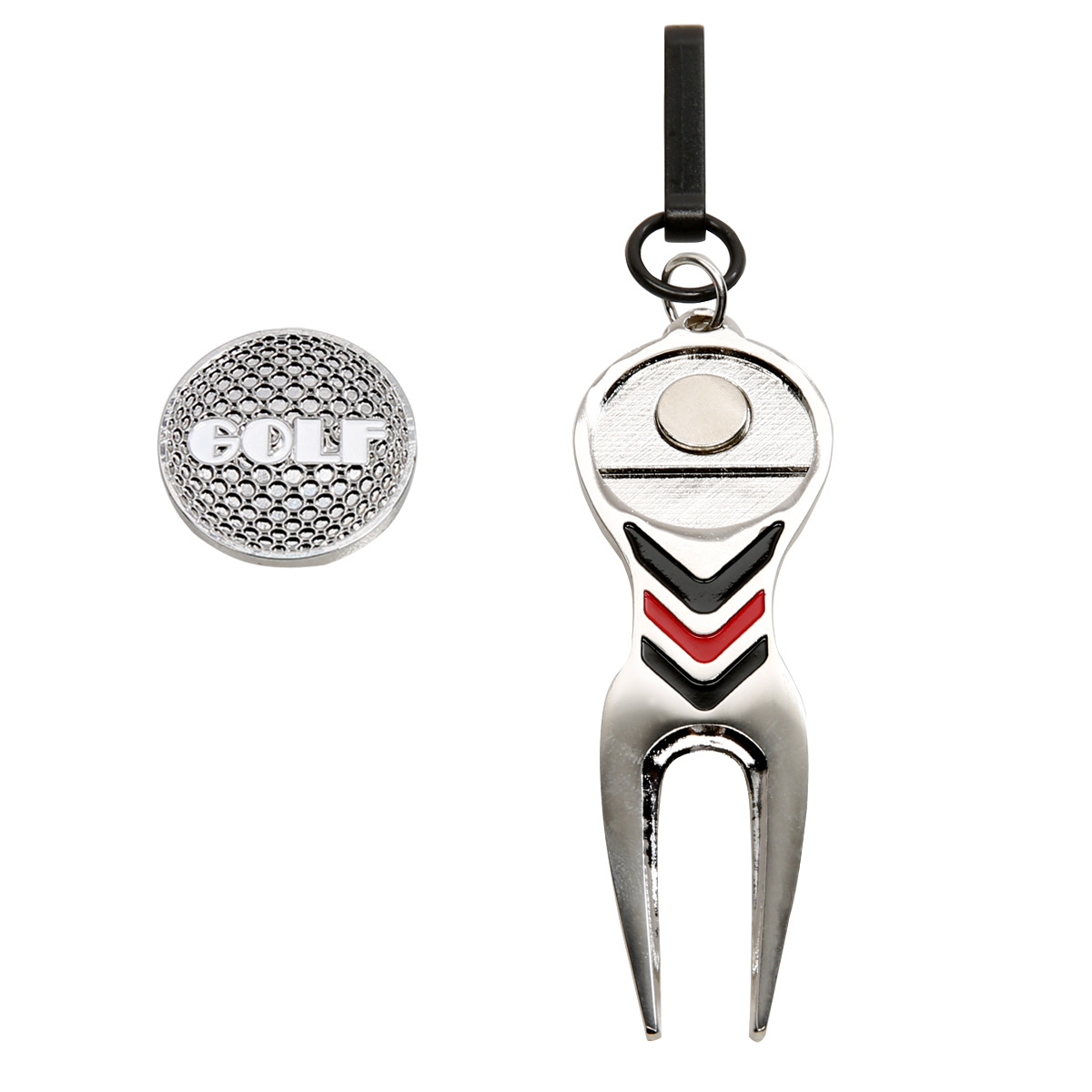 Outil Divot Golf Argent : L'Indispensable sur le Green golf gdz Outil divot golf argent multifonction pour l'entretien du green